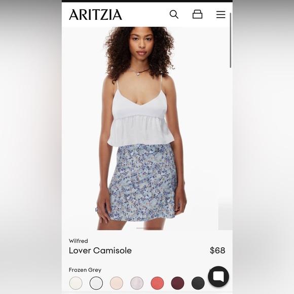 Wilfred lover camisole in white - Picture 2 of 3